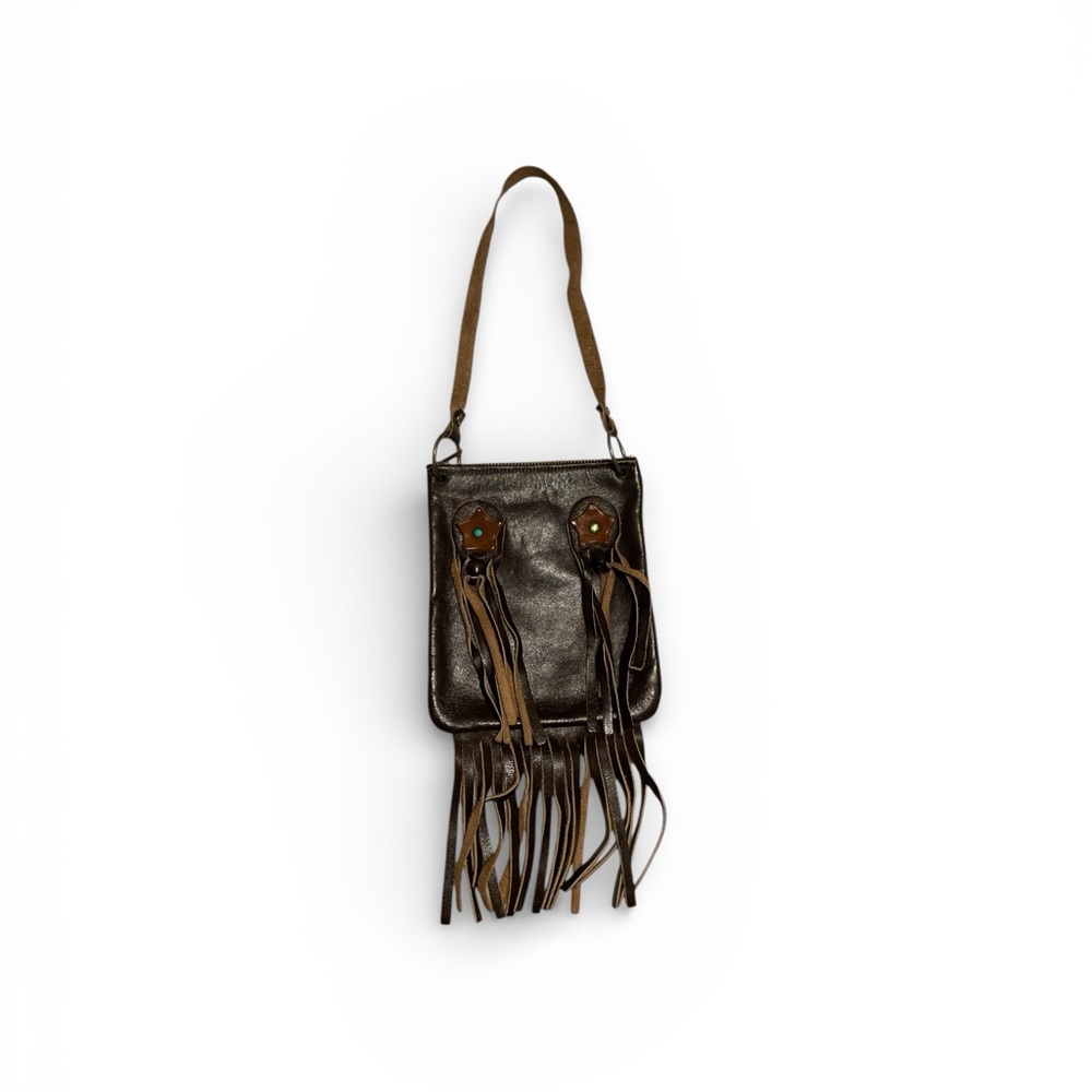 Vintage Lee Vic Fringed Leather purse